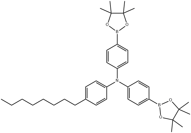 N-(4-octylphenyl)-4-(4,4,5,5-tetramethyl-1,3,2-dioxaborolan-2-yl)-N-(4-(4,4,5,5-tetramethyl-1,3,2-di Structure