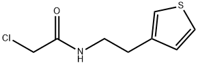 2-氯-N-[2-(噻吩-3-基)乙基]乙酰胺 结构式