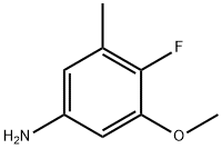 4-氟-3-甲氧基-5-甲基苯胺, 1357144-38-7, 结构式