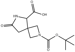 2-(Tert-Butoxycarbonyl)-7-Oxo-2,6-Diazaspiro[3.4]Octane-5-Carboxylic Acid(WX100918) Struktur