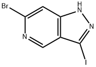 6-BROMO-3-IODO-1H-PYRAZOLO[4,3-C]PYRIDINE 结构式
