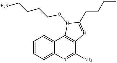 1H-Imidazo[4,5-c]quinolin-4-amine, 1-(4-aminobutoxy)-2-butyl-, 1359993-63-7, 结构式