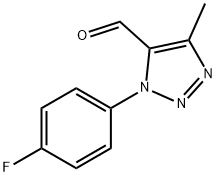 1-(4-氟苯基)-4-甲基-1H-1,2,3-三唑-5-甲醛, 136347-52-9, 结构式