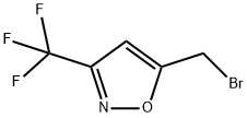 3-(トリフルオロメチル)-5-(ブロモメチル)イソオキサゾール 化学構造式