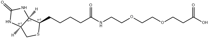 Biotin-PEG2-Acid 化学構造式