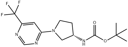 tert-Butyl N-(3S)-1-[6-(trifluoromethyl)pyrimidin-4-yl]pyrrolidin-3-ylcarbam|1365936-92-0