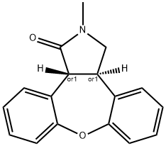 (2R,6R)-4-methyl-13-oxa-4-azatetracyclo[12.4.0.0^{2,6}.0^{7,12}]octadeca-1(14),7(12),8,10,15,17-hexaen-3-one 结构式
