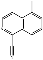 5-methylisoquinoline-1-carbonitrile 化学構造式