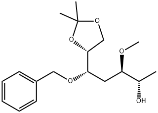 D-allo-Heptitol, 1,4-dideoxy-3-O-methyl-6,7-O-(1-methylethylidene)-5-O-(phenylmethyl)- Struktur