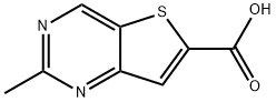 2-Methylthieno[3,2-d]pyrimidine-6-carboxylic acid,1367848-24-5,结构式
