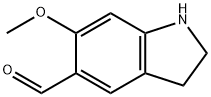 6-METHOXYINDOLINE-5-CARBALDEHYDE 结构式