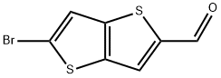 5-溴噻吩并[3,2-B]噻吩-2-甲醛 结构式