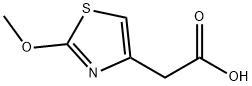 4-Thiazoleacetic acid, 2-methoxy- 化学構造式