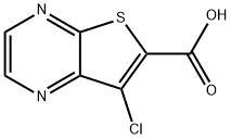 7-chlorothieno[2,3-b]pyrazine-6-carboxylic acid Struktur