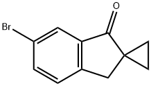 6'-溴螺[环丙烷-1,2'-茚满]-1'(3'H)-酮 结构式