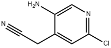 4-Pyridineacetonitrile, 5-amino-2-chloro- Struktur