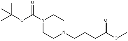 叔-丁基 4-(4-甲氧基-4-氧亚基丁基)哌嗪-1-甲酸基酯,1369391-12-7,结构式
