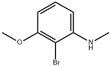 2-bromo-3-methoxy-N-methylaniline Structure