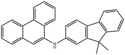 N-(9-菲基)-9,9-二甲基芴-2-胺, 1372778-26-1, 结构式