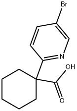 1-(5-Bromo-2-pyridinyl)cyclohexanecarboxylic acid Structure