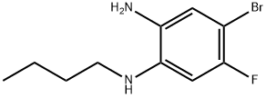 4-Bromo-1-N-butyl-5-fluorobenzene-1,2-diamine Struktur