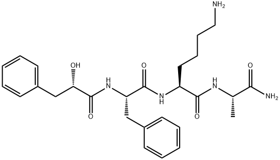 3-phenyllactyl-phenylalanyl-lysyl-alaninamide 结构式