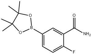 1374508-59-4 2-氟-5-(四甲基-1,3,2-二氧硼杂环戊烷-2-基)苯甲酰胺