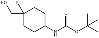 Carbamic acid, N-[4-fluoro-4-(hydroxymethyl)cyclohexyl]-, 1,1-dimethylethyl ester|Carbamic acid, N-[4-fluoro-4-(hydroxymethyl)cyclohexyl]-, 1,1-dimethylethyl ester