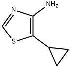 5-环丙基噻唑-4-胺 结构式
