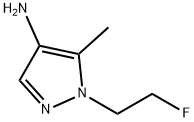 1-(2-fluoroethyl)-5-methyl-1H-pyrazol-4-amine 化学構造式