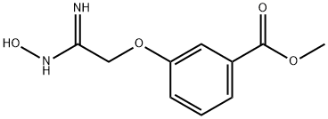 methyl 3-[(N''-hydroxycarbamimidoyl)methoxy]benzoate 化学構造式