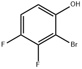 2-溴-3,4-二氟苯酚, 1376335-05-5, 结构式