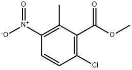 Benzoic acid, 6-chloro-2-methyl-3-nitro-, methyl ester Structure