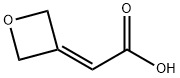 Acetic acid, 2-(3-oxetanylidene)- Struktur