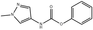 Carbamic acid, N-(1-methyl-1H-pyrazol-4-yl)-, phenyl ester 化学構造式