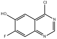 6-Quinazolinol, 4-chloro-7-fluoro- Struktur