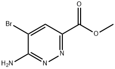 methyl 6-amino-5-bromopyridazine-3-carboxylate Structure