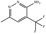 3-Pyridazinamine, 6-methyl-4-(trifluoromethyl)-, 1379378-80-9, 结构式