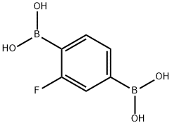 Boronic acid, B,B'-(2-fluoro-1,4-phenylene)bis-,1380435-64-2,结构式