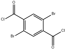 1,4-Benzenedicarbonyl dichloride, 2,5-dibromo- 结构式