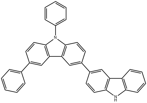 3,3'-Bi-9H-carbazole,6,9-diphenyl- Structure
