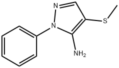 4-(甲基硫基)-1-苯基-1H-吡唑-5-胺,1384429-66-6,结构式