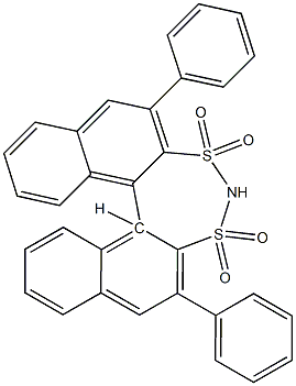 (11BS)-2,6-二苯基-3,3,5,5-四氧化物-二萘并[2,1-D:1',2'F][1,3,2]二硫氮杂卓 结构式