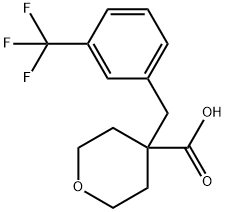 4-[3-(Trifluoromethyl)phenyl]methyloxane-4-carboxylic acid|1385696-63-8