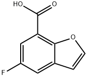 7-Benzofurancarboxylic acid, 5-fluoro- Structure