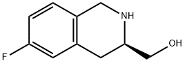 3-Isoquinolinemethanol, 6-fluoro-1,2,3,4-tetrahydro-, (3R)- Structure