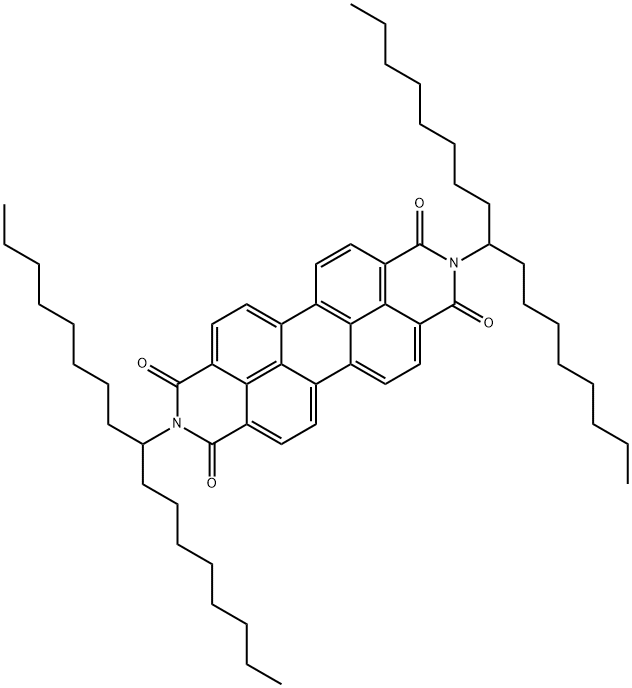 Anthra[2,1,9-def:6,5,10-d'e'f']diisoquinoline-1,3,8,10(2H,9H)-tetrone, 2,9-bis(1-octylnonyl) Struktur