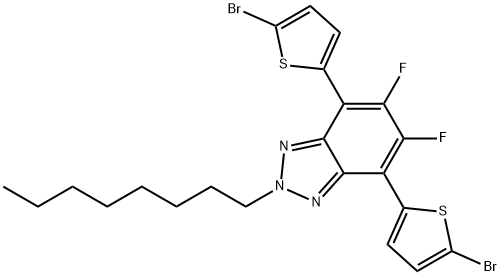 辛基双氟苯三唑-双噻吩双溴 结构式