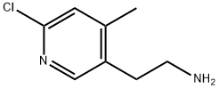 2-(6-chloro-4-methylpyridin-3-yl)ethanamine Struktur