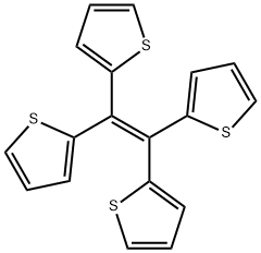 OC1430, THIOPHENE, 2,2',2'',2'''-(1,2-ETHENEDIYLIDENE)TETRAKIS-,139376-06-0,结构式